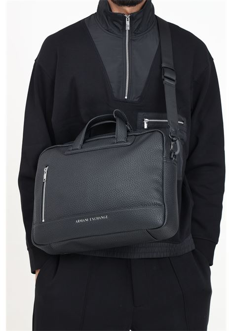 Black briefcase shoulder bag for men ARMANI EXCHANGE | 952653CC82800020